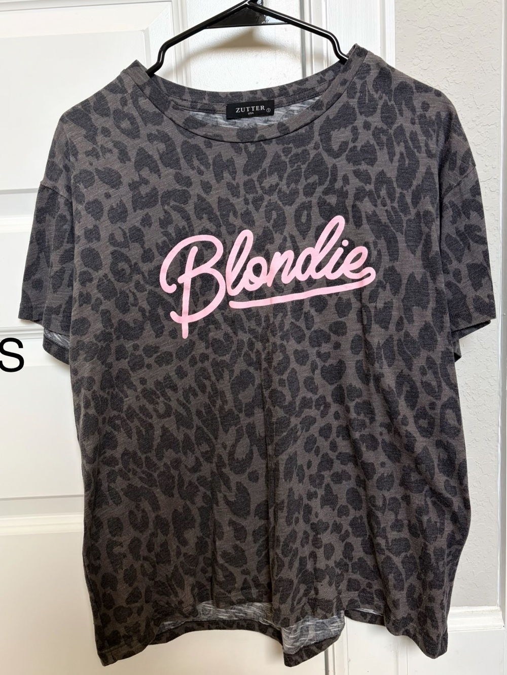 Zutter Leopard Print 'Blondie' T-Shirt